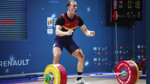 Andrés Mata en los Europeos de halterofilia Andrés Mata en los Europeos de halterofilia