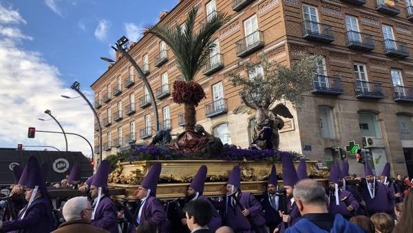 Uno de los pasos de la procesión de Los Salzillos Uno de los pasos de la procesión de Los Salzillos