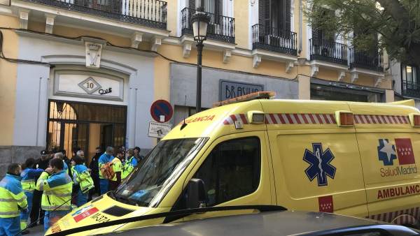 Lugar del suceso en Madrid Lugar del suceso en Madrid