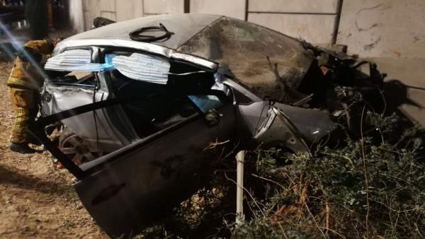 Imagen del accidente en el Campello (Alicante) Imagen del accidente en el Campello (Alicante)