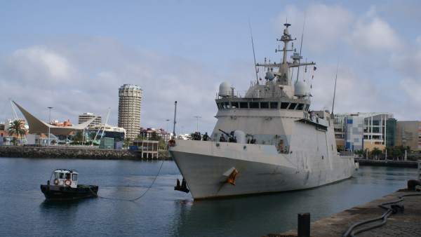 El buque de acción marítima 'Rayo' regresa a su base en Gran Canaria El buque de acción marítima 'Rayo' regresa a su base en Gran Canaria