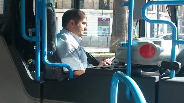 Mampara en autobús de EMT de Palma Mampara en autobús de EMT de Palma