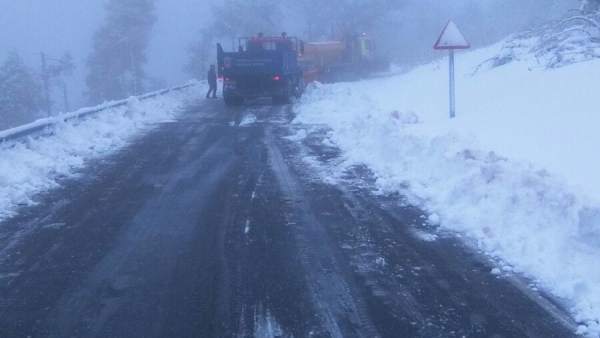 Nieve en carreteras de Lugo Nieve en carreteras de Lugo