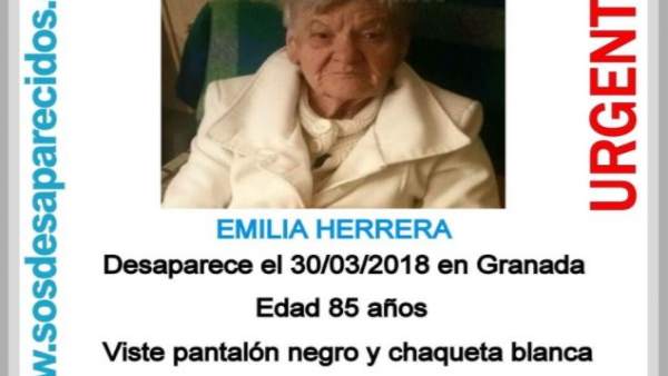 Mujer desaparecida en la zona norte de Granada Mujer desaparecida en la zona norte de Granada