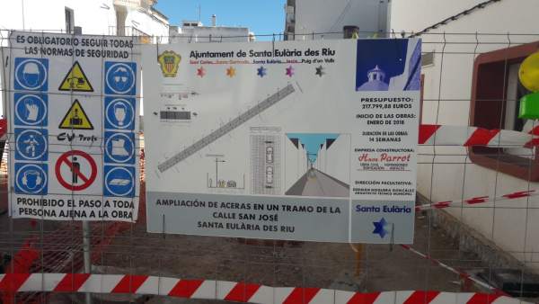 Obras de la calle Sant Josep Obras de la calle Sant Josep