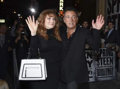 Bruce Springsteen junto a su mujer en una imagen de archivo.