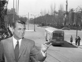 Gerardo Contreras. Cary Grant en la Plaza de Colón. 1956