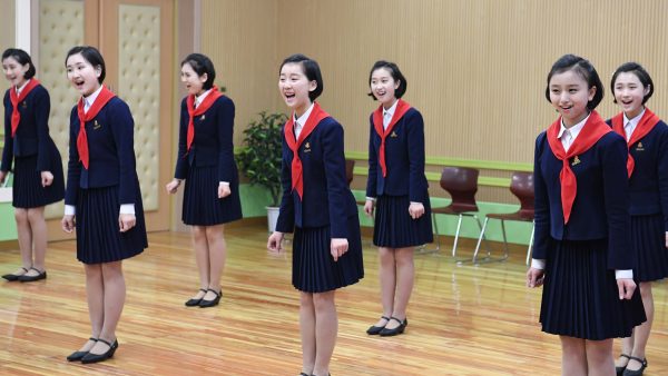 Varias estudiantes, en Corea del Norte Varias estudiantes, en Corea del Norte