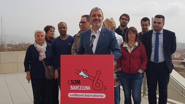 Jaume Collboni presenta su candidatura a alacaldable del PSC en Barcelona. Jaume Collboni presenta su candidatura a alacaldable del PSC en Barcelona.