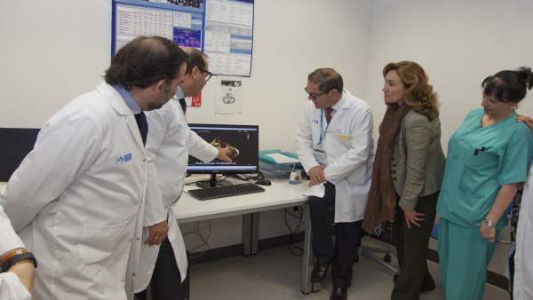 Martín, durante la visita Martín, durante la visita