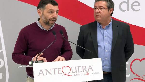 Rueda de prensa de Juan Rosas, edil de Antequera Rueda de prensa de Juan Rosas, edil de Antequera
