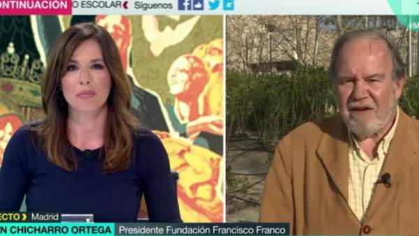 Mamen Mendizábal y el presidente de la Fundación Francisco Franco Mamen Mendizábal y el presidente de la Fundación Francisco Franco