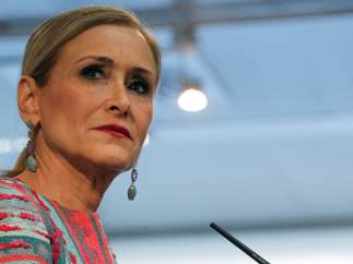 Cristina Cifuentes, presidenta de la Comunidad de Madrid, este miércoles en la Asamblea regional.