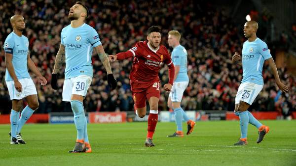 Gol del Liverpool al Manchester City Gol del Liverpool al Manchester City