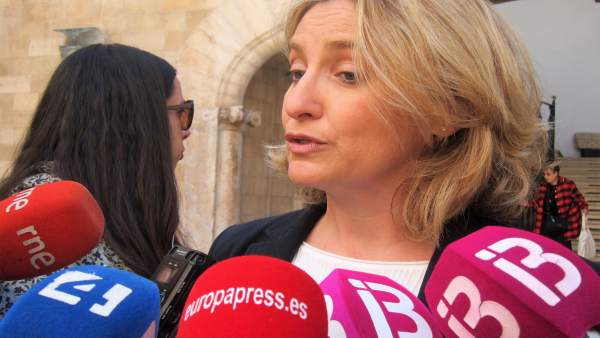 La juez decana de Palma, Sonia Vidal, atiende a los medios La juez decana de Palma, Sonia Vidal, atiende a los medios