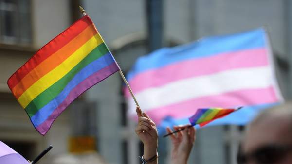 Bandera gay contra homofobia diversidad sexual Bandera gay contra homofobia diversidad sexual