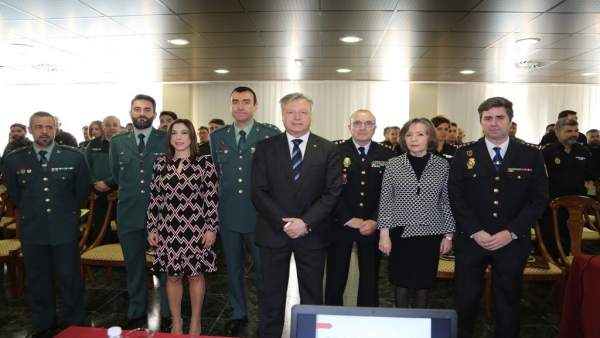 Primo Jurado (centro), en la inauguración del encuentro Primo Jurado (centro), en la inauguración del encuentro