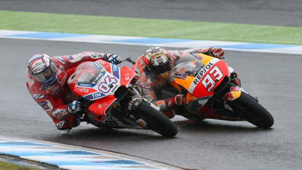 Andrea Dovizioso y Marc Márquez (GP Japón) Andrea Dovizioso y Marc Márquez (GP Japón)