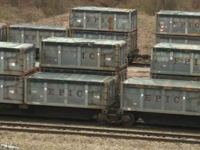 Vagones de tren con heces humanas en Alabama