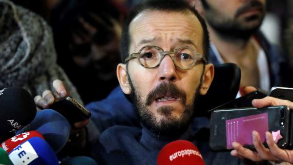 Pablo Echenique, secretario de Organización de Podemos, este sábado. Pablo Echenique, secretario de Organización de Podemos, este sábado.