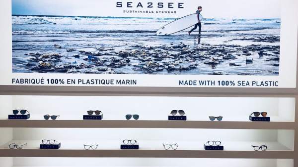 Gafas hechas con viejas redes de pesca Gafas hechas con viejas redes de pesca