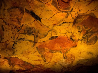 Pintura en las cuevas de Altamira.