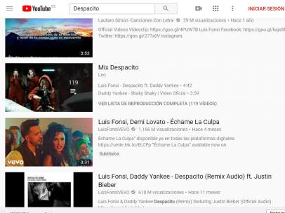 Vídeo de 'Despacito'