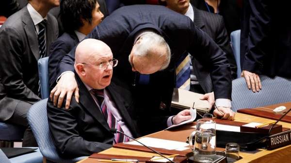 Embajadores de Rusia y Siria en la ONU Embajadores de Rusia y Siria en la ONU
