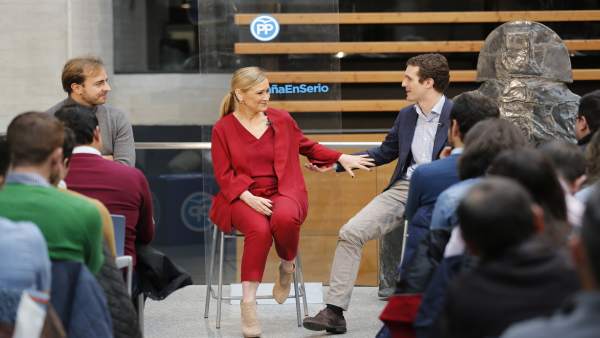 Pablo Casado y Cristina Cifuentes en un acto del PP (archivo) Pablo Casado y Cristina Cifuentes en un acto del PP (archivo)
