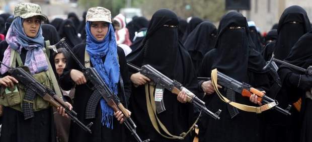 Manifestación en Yemen contra Arabia Saudí
