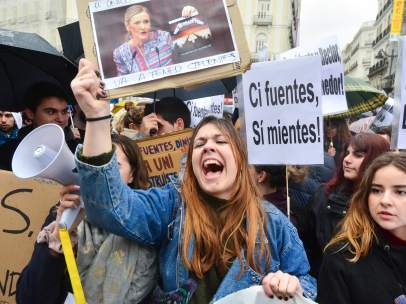 Protesta por Cifuentes