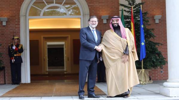 Mariano Rajoy y el príncipe heredero de Arabia Saudí Mariano Rajoy y el príncipe heredero de Arabia Saudí