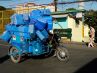 Una moto muy cargada