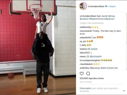 Shaquille O'Neal y Victoria Beckham