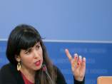 Teresa Rodríguez, en rueda de prensa