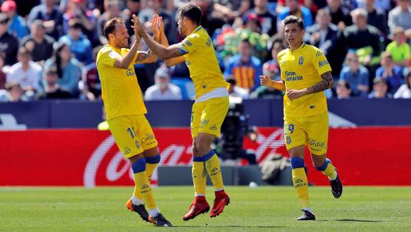La UD Las Palmas celebra un gol La UD Las Palmas celebra un gol