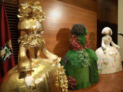 Algunas de las esculturas intervenidas para el proyecto 'Meninas Madrid Gallery'
