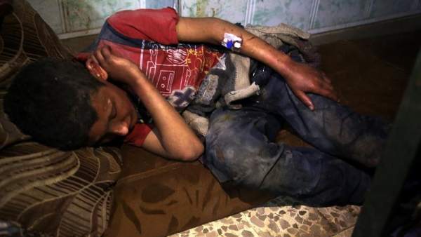 Niño herido Niño herido