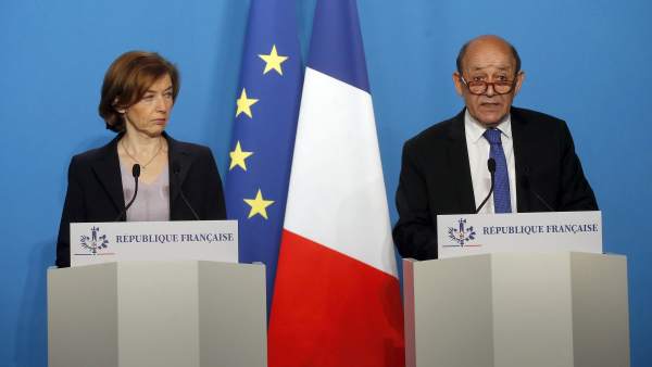 El ministro francés de Asuntos Exteriores, Jean-Yves Le Drian, y la ministra de Defensa de Francia, Florence Parly El ministro francés de Asuntos Exteriores, Jean-Yves Le Drian, y la ministra de Defensa de Francia, Florence Parly