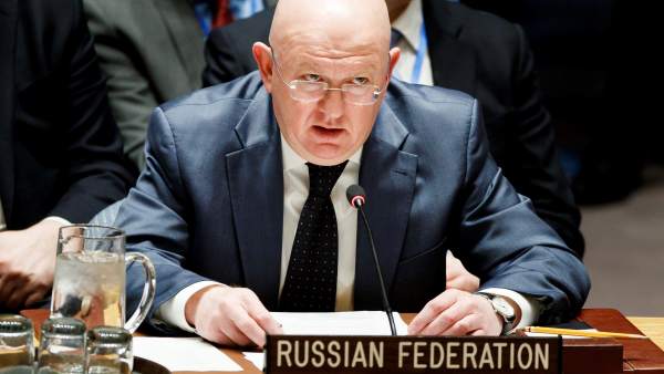 El embajador ruso para la ONU, Vassily Nebenzia El embajador ruso para la ONU, Vassily Nebenzia