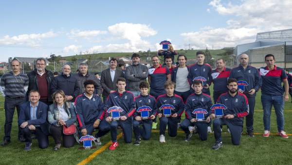 Inauguración de las obras del campo de fútbol de Revilla Inauguración de las obras del campo de fútbol de Revilla