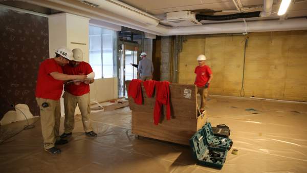 Trabajadores en una obra Trabajadores en una obra