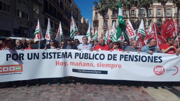 Pensiones CCOO UGT reclaman sostenibilidad y sistema publico pensionistas Pensiones CCOO UGT reclaman sostenibilidad y sistema publico pensionistas