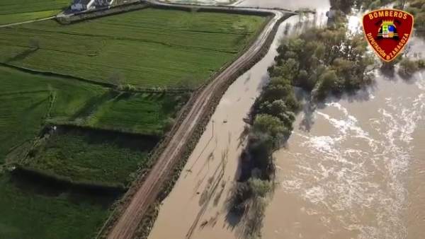 Imágenes de la crecida del río Ebro Imágenes de la crecida del río Ebro