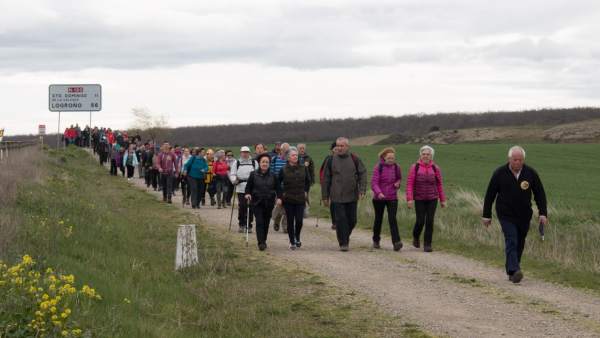 Burgos.- Vecinos de CyL y La Rioja, en la marcha de Viloria Burgos.- Vecinos de CyL y La Rioja, en la marcha de Viloria