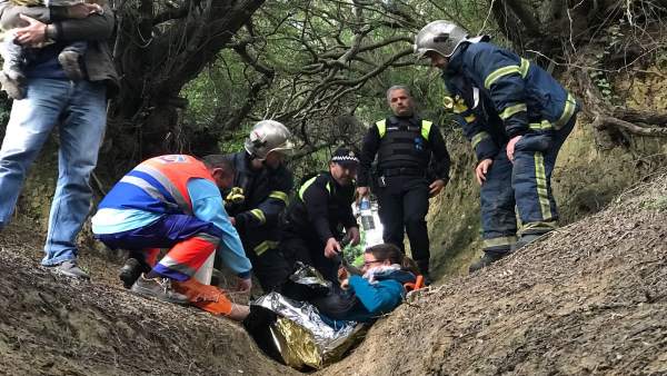 Trasladado de una senderista herida en un tobillo en Vejer (Cádiz) Trasladado de una senderista herida en un tobillo en Vejer (Cádiz)