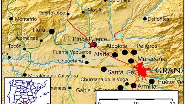 Registrados una decena de terremotos en la provincia de Granada Registrados una decena de terremotos en la provincia de Granada