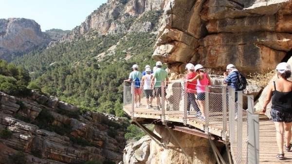 Caminito del Rey, visita, turistas, Caminito del Rey, visita, turistas,