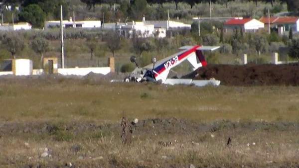 Avioneta accidentada Avioneta accidentada