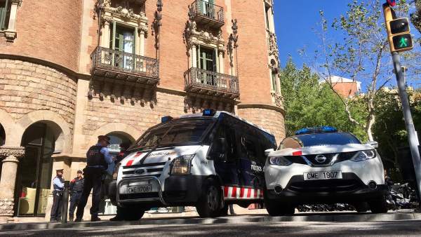 Foto del registro policial en la sede del Diplocat la semana pasada. Foto del registro policial en la sede del Diplocat la semana pasada.